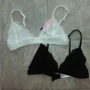 (2 pcs) Lace Bralettes NWT